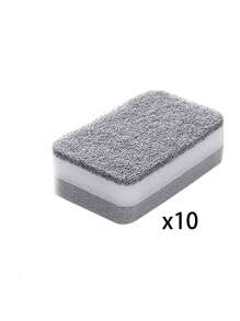 1/5/10/12/24 Pcs Double-Sided Cleaning Sponge, Simple Plastic Dish Cleaning Sponge For Kitchen - Multicolor - View 9