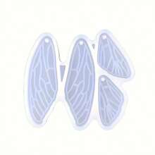 1pc Dragonfly Wings Silicone Mold For Resin Jewelry Making - DIY Insect Wings Earrings And Pendants Casting Mold With Hole - Easy To Use And Durable - Clear - View 12
