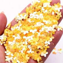 20g Paillettes 10mm Cup Five Finger Flower Sequin 1cm PVC Loose Sequins Pailette DIY Jewelry Making Clothing Sewing Accessories