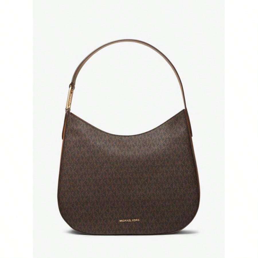 Michael Kors Michael_kors | Kensington Large Signature Logo Hobo Shoulder Bag - Brn/acorn - View 1