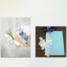 قالب لكتلة قطع الورق المعدني الطويل الحب يصنع باستخدام فن النقش اليدوي لإنتاج بطاقات المعايدة والألبومات اليدوية