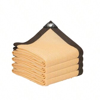 Yellow Sunshade Netting, Thickened Sunscreen Cloth For Courtyard Outdoor Use