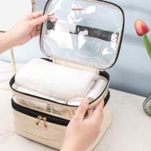 1 Peça Bolsa Organizadora de Viagem Portátil para Cosméticos, Organizador de Viagem para Artigos de Toalete, Presentes Essenciais, Acessórios com Zíper, Unhas