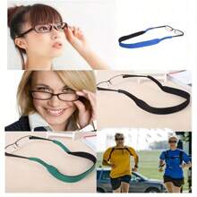 Correa deportiva para gafas, cable antideslizante para lentes, cadena ajustable de gafas de sol deportivas elástico, cordón para gafas, adecuado para mujeres y hombres - Unitalla - Ver 3