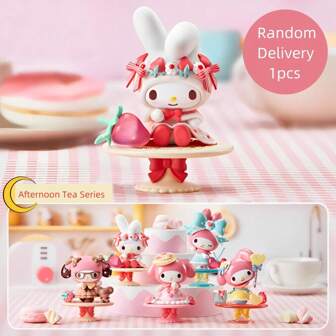  Sanrio Characters My Melody Afternoon Tea Series Blind Box Ornaments Anime Figure Collectible Gift (Slumpmässig leverans, 1 st)Miniso Blind Box,Miniso,Blind Box,My Melody Figures,Miku Figurine,Labubu>Blind Box