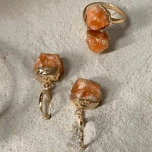 Lerato Afro Women Mitten Bracelets - Orchid Calcite + Selenite - View 2