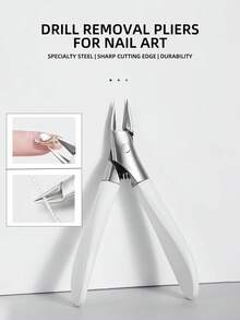 1 pieza Alicate de manicura para eliminar piedras preciosas y diamantes de imitación, cortador de alambre, pinzas para descarga de uñas, tijeras de cadena, herramienta para arte de uñas, removedor de puntas para taladro de arte de uñas, máquinas de corte de cremalleras - Multicolor - Ver 1