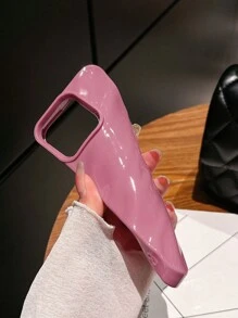 极简主义 3D 波浪图案手机壳适用于 17 Pro Max/17 Pro/17 Air/17/16 Pro Max/16/16 Pro/16 Plus/15/15 Pro Max/15 Pro/11/12/13/14 Pro Max/11 Pro/11 Pro Max/12 Pro/12 Pro Max/13 Pro/13 Pro Max/14 Pro/14 Pro Max，软壳，优雅而富有创意 - 粉色 - 查看 6