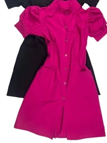 Uniforme para lashista o manicura - Rosa Fucsia - Ver 2