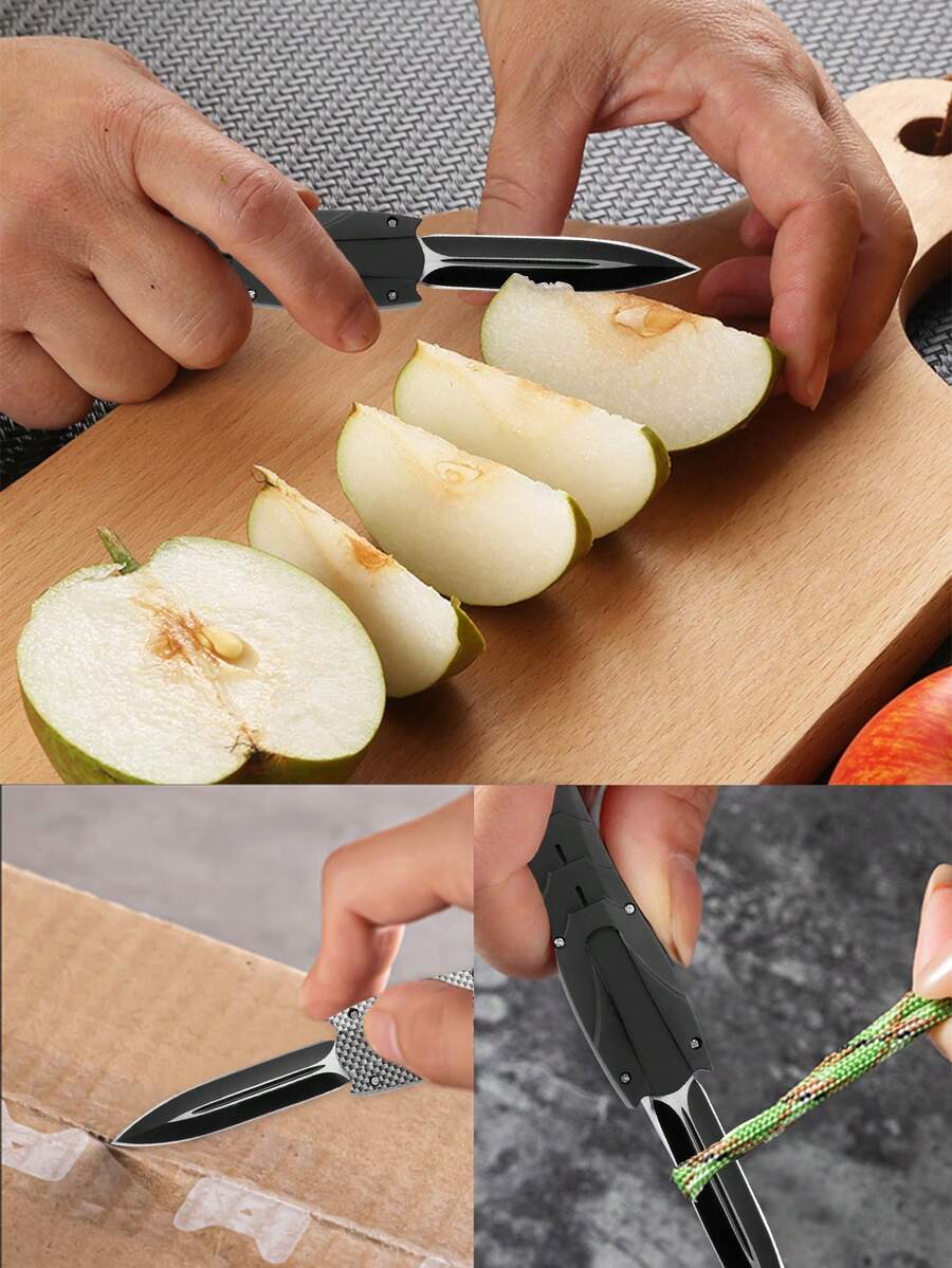 1pc Ultimate Stainless Steel Tactical Telescopic Knife Multi Functional