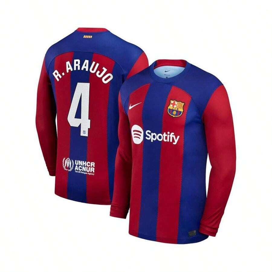 Nike 男友风格罗纳德·阿劳霍皇家巴塞罗那 2023/24 赛季主场长袖球衣 - 皇家 - 查看 1