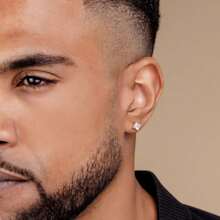 Men Earrings - 銀色 - 查看 2