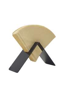 1pc Stainless Steel V-Shaped Coffee Filter Paper Holder, Modern Simple Desktop Pour-Over Coffee Filter Rack For Kitchen Living Room Cafe School Supplies - Multicolor - View 7