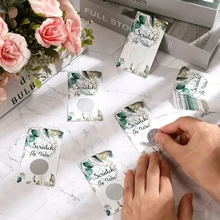 24 piezas Tarjetas rascables de lotería creativas para fiestas de cumpleaños, juegos DIY, calcomanías para revelación de sexo, tarjetas rascables personalizadas, artículos interactivos festivos, regalos de cumpleaños, decoraciones navideñas