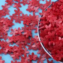 20g Paillettes 10mm Cup Five Finger Flower Sequin 1cm PVC Loose Sequins Pailette DIY Jewelry Making Clothing Sewing Accessories