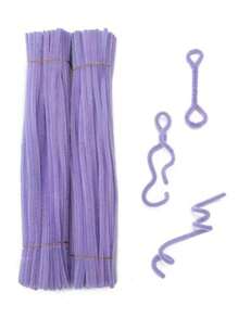 100入組30cm的馬卡龍彩色扭轉棒，DIY材料的合成毛皮條，可摺疊 - 彩色 - 查看 23