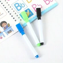 4 piezas Libros de práctica de control de pluma y caligrafía para niños, libro de aprendizaje divertido para entrenamiento de control de pluma y práctica de caligrafía (4 libros de caligrafía + 1 pluma de acuarela) (accesorio de color aleatorio) - Multicolor - Ver 7