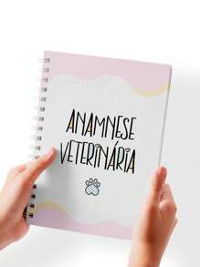 Caderno Ficha Anamnese Veterinária - Tamanho Único - Visão 1
