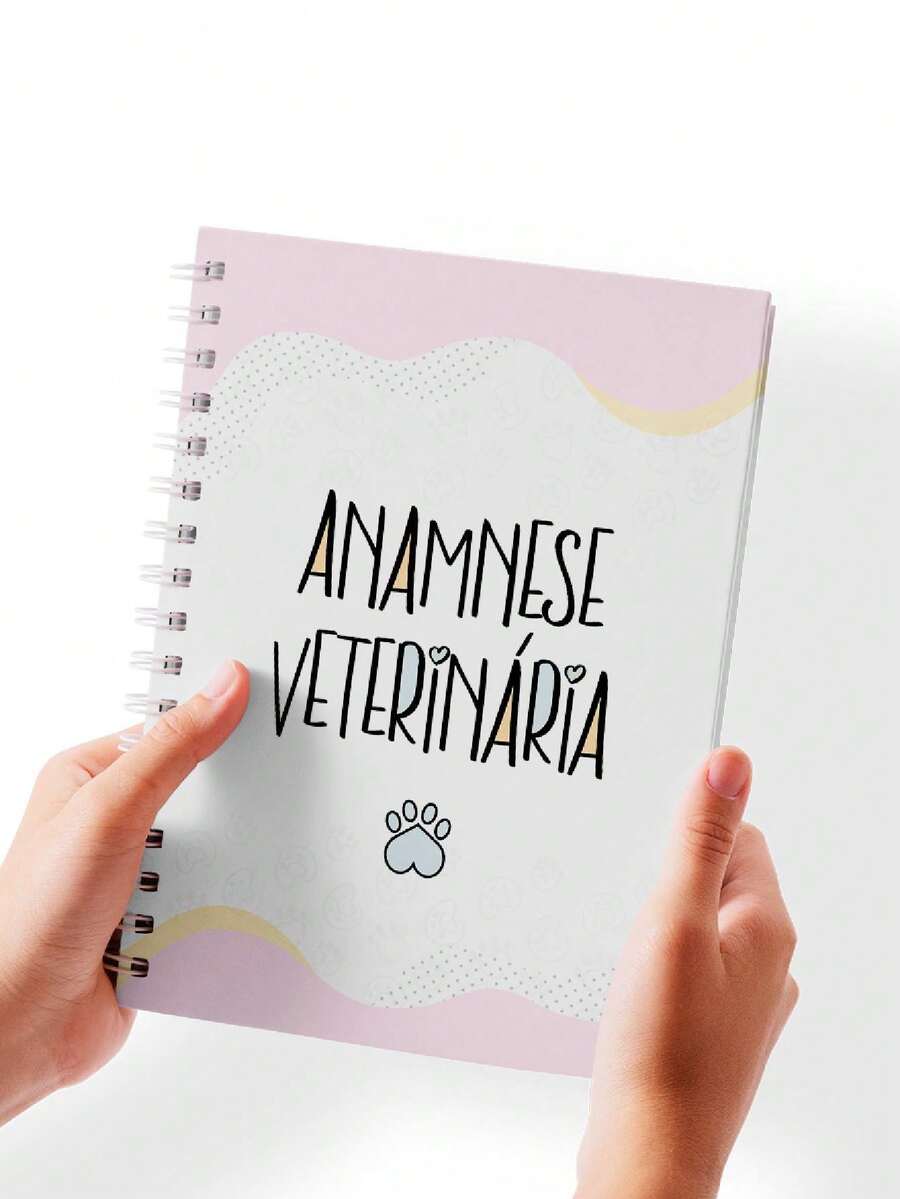 Caderno Ficha Anamnese Veterinária - Tamanho Único - Visão 1