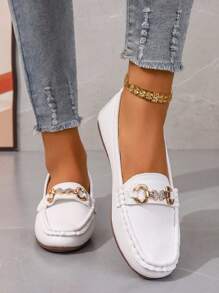 Women's Casual Slip-On Flats, Comfortable Soft Bottom Loafers, Versatile Lightweight Nursing Shoes, Fashion Mom Shoes