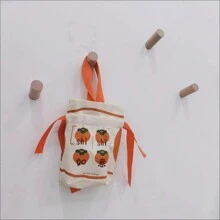 1/2/4pcs Beech Wood Hooks In Minimalist Style, Cylindrical Slanted Hooks Require Wall Punching For Clothing, Backpacks, Etc