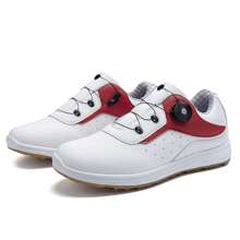 Women Professional Golf Shoes Comfortable Spikeless Outdoor Golf Shoes Waterproof Training Sneakers For Women - 紅色 - 查看 3