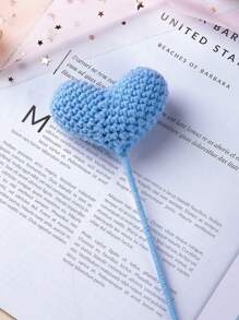 鉤織心形、鉤織花朵、生日禮物、周年紀念禮物、聖誕節禮物、客廳或臥室家居裝飾、情人節禮物、教師節禮物、女性禮物 - 鉤針愛心花 - 查看 16