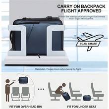 Large Capacity Short-Distance Travel Business Backpack For Men, Fit For Laptops School Backpack Back To School Students Commute Book Bag Large Capacity School Bag For Books Halloween Gifts For Men Fall Christmas Scream Bag For Men Backpack Winter Christmas Gifts Travel Bag - Blue - View 8