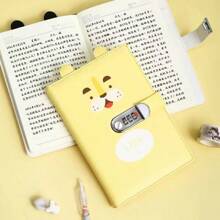 A5 Cute Password Notebook With Lock, Diary Notebook, New Style Unisex Password Notebook, Minimalist Memo Pad,School Supplies,Back To School
