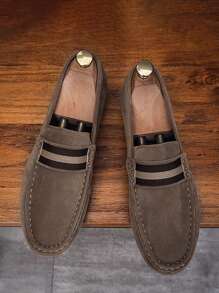 Mocassins souples pour hommes, chaussures à sou avec des penny, décontractées et à la mode (Il est recommandé de commander une taille supplémentaire)