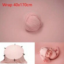 150X170cm 新生儿摄影道具背景布套装柔软面料摄影棚配件婴儿摆姿架毯子弹力布婴儿沐浴家庭装饰礼物婴儿沐浴复活节礼物适合女孩/男孩 - 彩色 - 查看 15