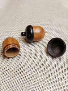 1 Hộp Đựng Thuốc Bằng Gỗ, Hộp Đựng Thuốc Bằng Gỗ Mini Khẩn Cấp, Hộp Đựng Thuốc Di Động, Lý Tưởng Cho Sử Dụng Ngoài Trời - màu nâu - Xem 5