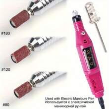 50pcs/100pcs Vibrant Orange-Red Nail Sanding Bands - Electric Drill Compatible, Sand Grit Material, Polyester Construction, Ideal For Wood, Carving, And Nail Grinding - Perfect For Manicure And Polishing Milling Machine Accessories - Multicolor - View 5