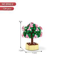 [2024 New Arrival] Lele Brothers Floral Master Building Block Potted Plants Toy, Creative Assembly Room Decoration - 8942 Flower Art Master - View 18