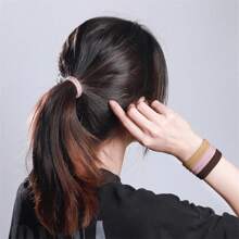 30/50 stuks effen gekleurde grote rubberen paardenstaarthouder voor dames, elastiekjes voor hoofddeksels, elastische haarbanden, Koreaanse haaraccessoires, ornamenten, haarelastiekjes, haarelastiekjes, haarkoord