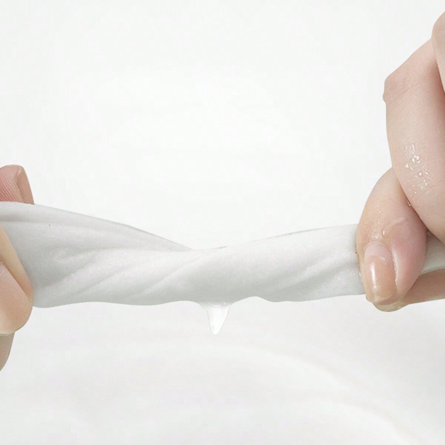 50pcs/100pcs Portable And Lovely Packaged Extractable Wet Wipes, Milk