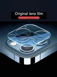 3+3入組隱私鋼化玻璃屏幕保護貼，適用於iPhone，包括免費相機鏡頭膜，防爆，防刮傷，高清晰度 - 黑色 - 查看 2