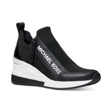 Michael Kors Women's Willis Wedge Trainer Sneakers - Black - View 1