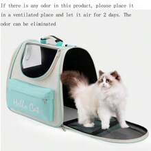 Pet Carrier Backpack, Transparent And Breathable Double-Shoulder Cat Backpack, Large Capacity Space Capsule Cat Outing Bag - Multicolor - View 7