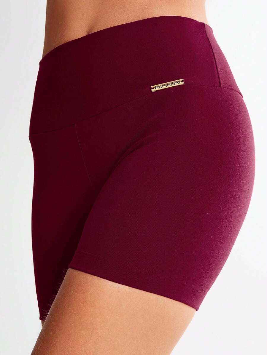 Plus Size Sports Shorts - 紫紅色 - 查看 1