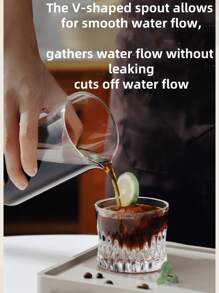 IMESA 1pc Portable Cold Brew Pot Cold Brew Pot Iced Coffee Ice Brew/Ice Drip Pot Hand Brew Pot Can Be Hot Water Brew Or Cold Brew Espresso Coffee Utensils Coffee Machine - Grey - View 3