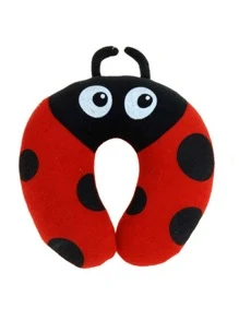 1 pieza de color aleatorio Almohada De Viaje - Almohada Suave Con Soporte De Cuello, Cabeza Y Mentón, Animal Lindo, Cómodo En Cualquier Posición Sentada Para Avión, Coche, Tren, Lavable A Máquina, Regalo Almohada en forma de U de espuma viscoelástica para cuello, Cervical, columna vertebral, portátil, lavable, para viaje en coche - Multicolor - Ver 2