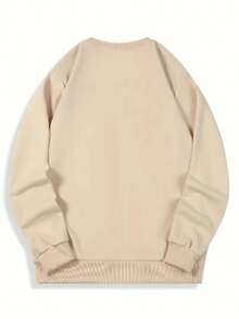 Men Sweatshirts - Màu be - Xem 2