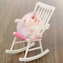 2入組隨機色仓鼠家具玩具配件摇椅鼠巢籠景小房子配件老鼠金熊兔可愛舒適透氣水景仓鼠玩具椅家具腳墊 - 彩色 - 查看 1