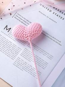 鉤織心形、鉤織花朵、生日禮物、周年紀念禮物、聖誕節禮物、客廳或臥室家居裝飾、情人節禮物、教師節禮物、女性禮物 - 鉤針愛心花 - 查看 13