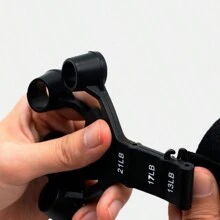 7pcs/Set Portable Grip Strengthener, Unisex Adult Gym Home Office Fitness Training, Anti-Slip Multi-Resistance Adjustable Silent Grip Exerciser Gym Accessories - Black - View 5