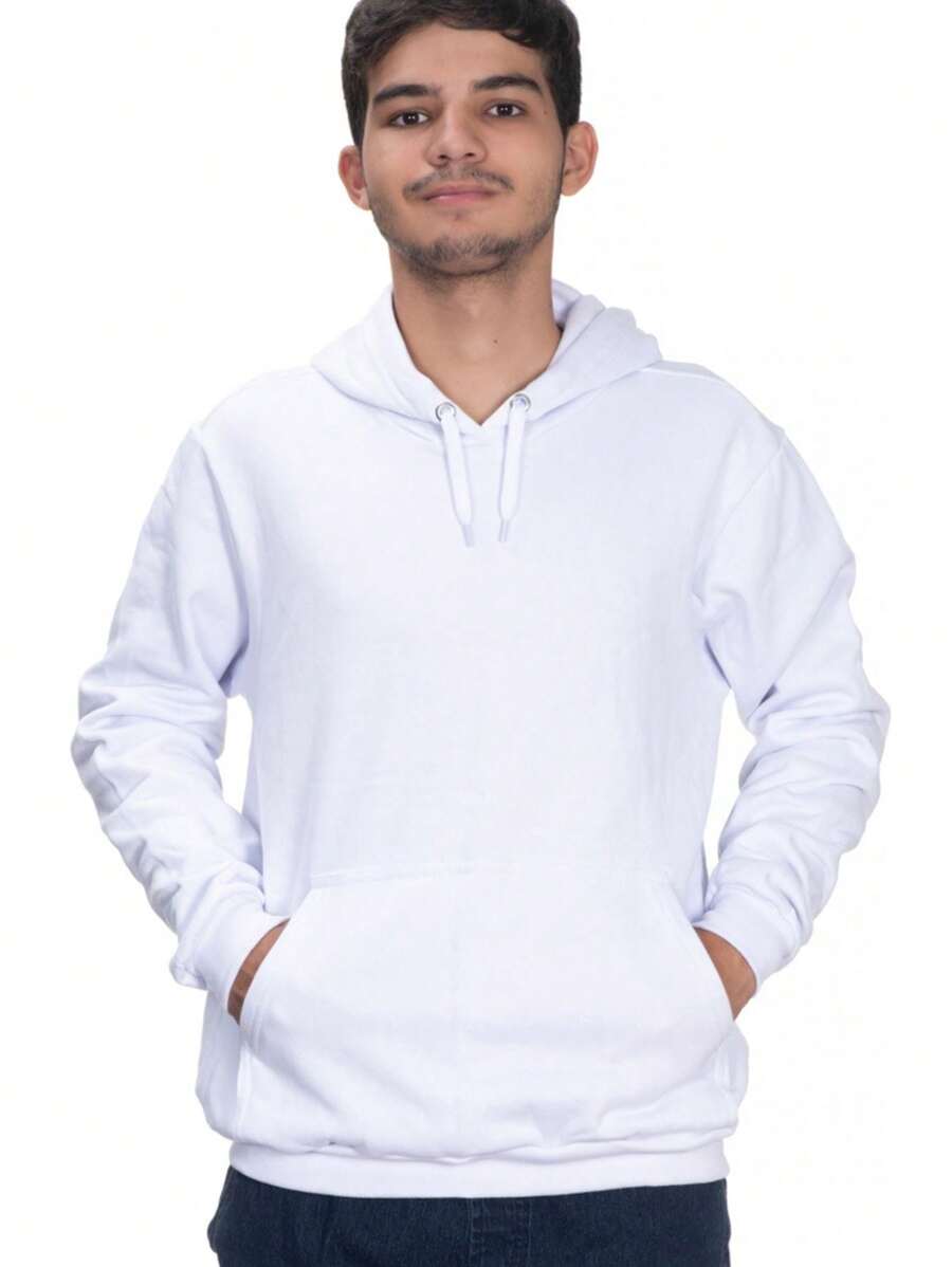 Men Hoodies - 白色 - 查看 1