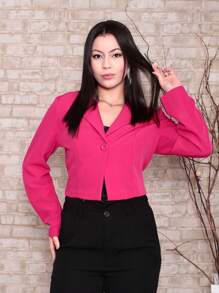 Women Coats - Màu Hồng Tươi - Xem 5