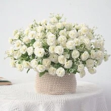 1PC Artificial Flowers Carnation Silk Daisy Bouquets Hydrangea For Autumn Ations Wedding Vase For Home Dining Room Bedroom Decorations, Festival Birthday Party Accessories, Wedding Venue Background Decorations Home Decor Christmas Decorations Christmas - Carnation 1-multicolor - View 10