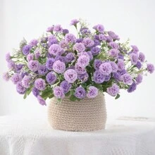 1PC Artificial Flowers Carnation Silk Daisy Bouquets Hydrangea For Autumn Ations Wedding Vase For Home Dining Room Bedroom Decorations, Festival Birthday Party Accessories, Wedding Venue Background Decorations Home Decor Christmas Decorations Christmas - Carnation 1-multicolor - View 11